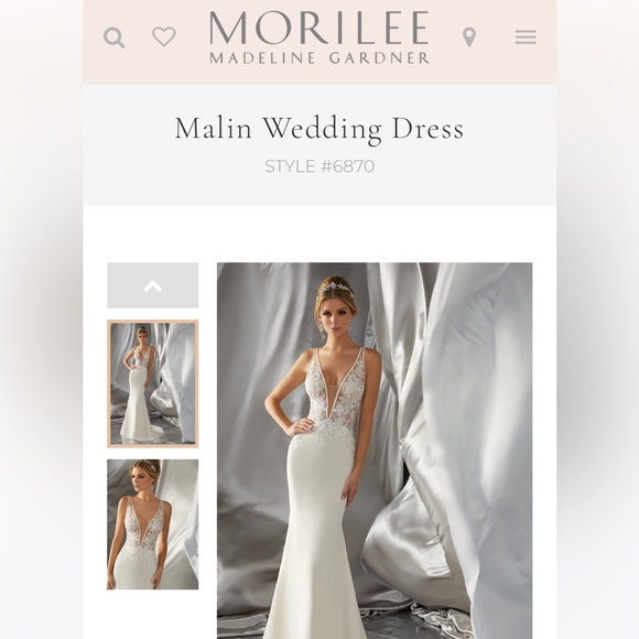 Mori Lee Form-Fitting Wedding Dress - Picture 4 of 13